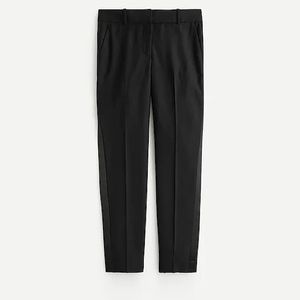 J.Crew Collection Cameron slim crop pant with tuxedo stripe